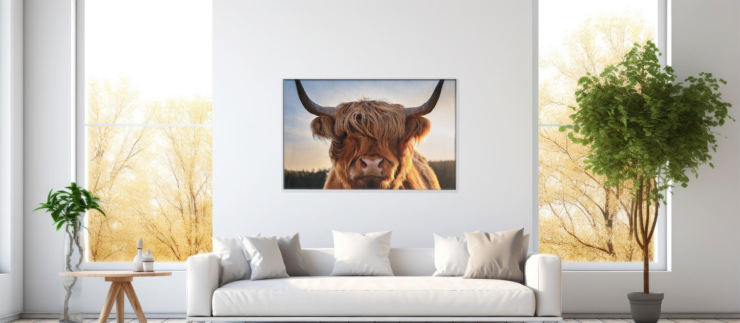 Wool & Wild – Cow of the Highlands: Hairy Cow Print - Rustic Farmhouse Decor