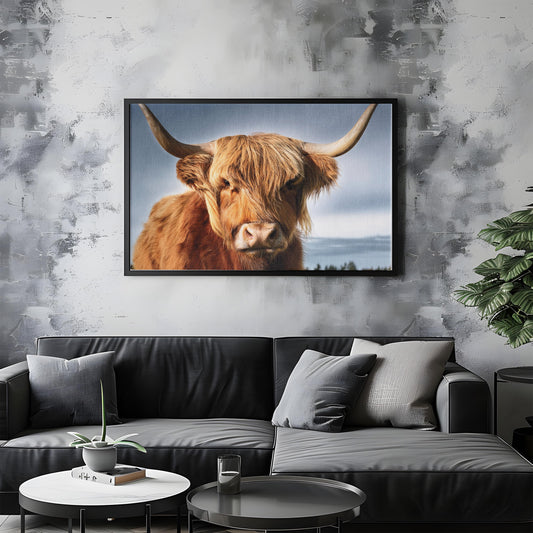 Windswept Majesty – Highland Calm: Highland Cow Art - Scottish Farm Animal