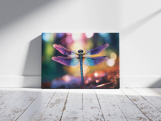 Wings of Light – Nature in Motion: Dragonfly Art - Iridescent Insect Print