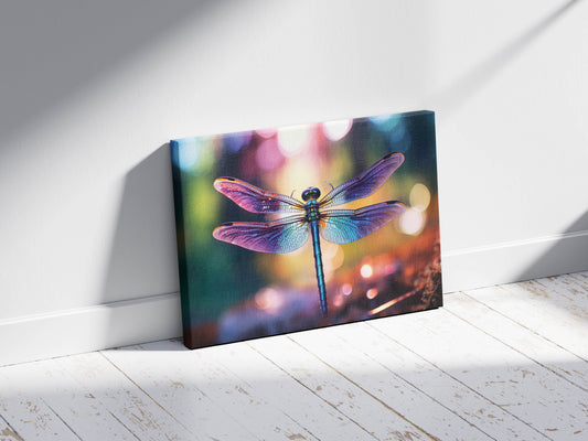 Wings of Light – Nature in Motion: Dragonfly Art - Iridescent Insect Print