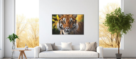 Stare of the Wild – Tiger Majesty: Striped Tiger Decor - Exotic Animal Wall Art