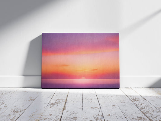 Golden Haze – Subtle Sunset Texture Print