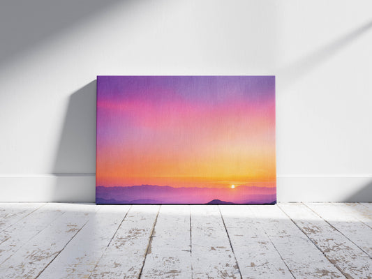 Evening Glow – Gradient Sunset Wall Art