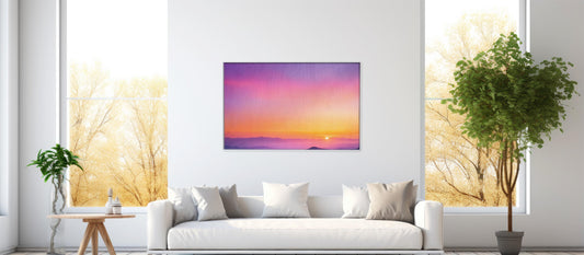 Evening Glow – Gradient Sunset Wall Art