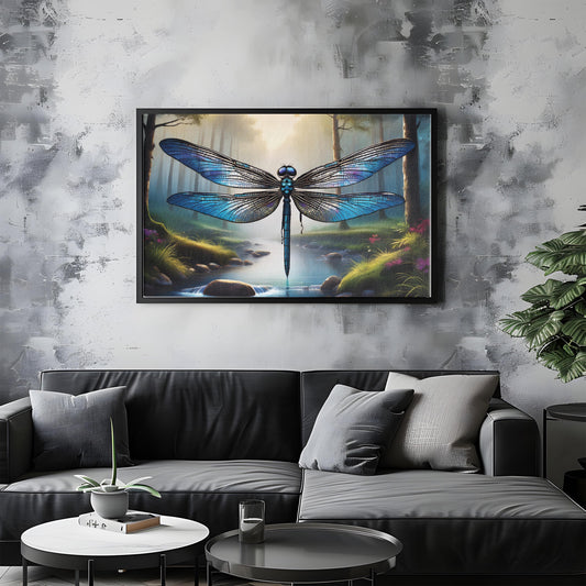 Twilight Wings – Glimmer in the Mist: Iridescent Wing Fog Stream Painting
