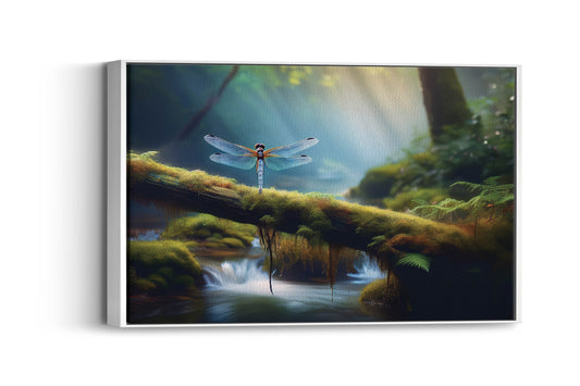 Stillstream Spirit – Glimmering Grace: Iridescent Wing Painterly Art