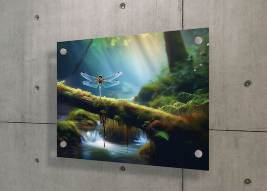 Stillstream Spirit – Glimmering Grace: Iridescent Wing Painterly Art