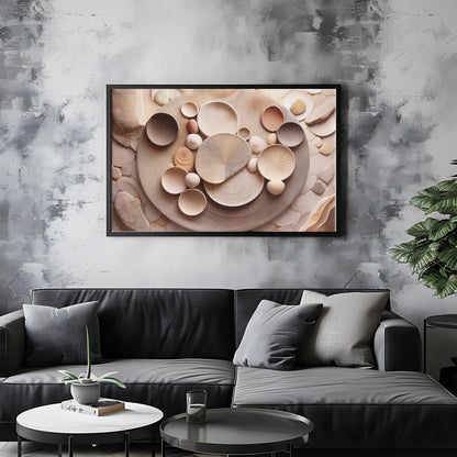 Rooted Forms – Textured Minimalist Print