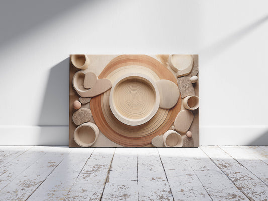 Natural Rhythm – Organic Shapes Canvas