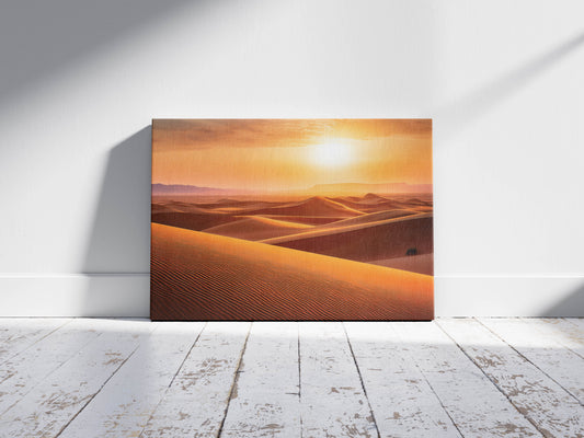 Sunset Sands – Warm Desert Wall Print