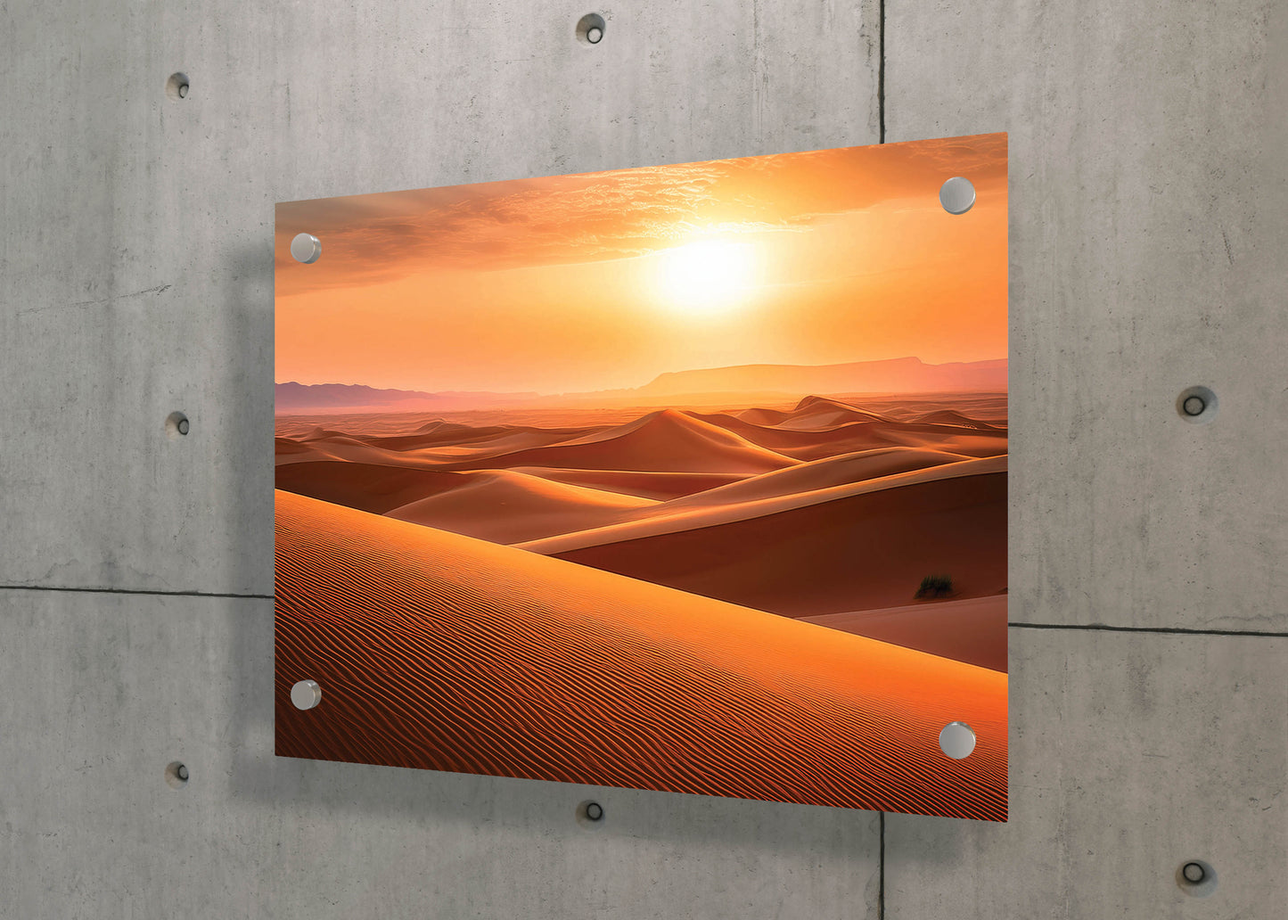 Sunset Sands – Warm Desert Wall Print