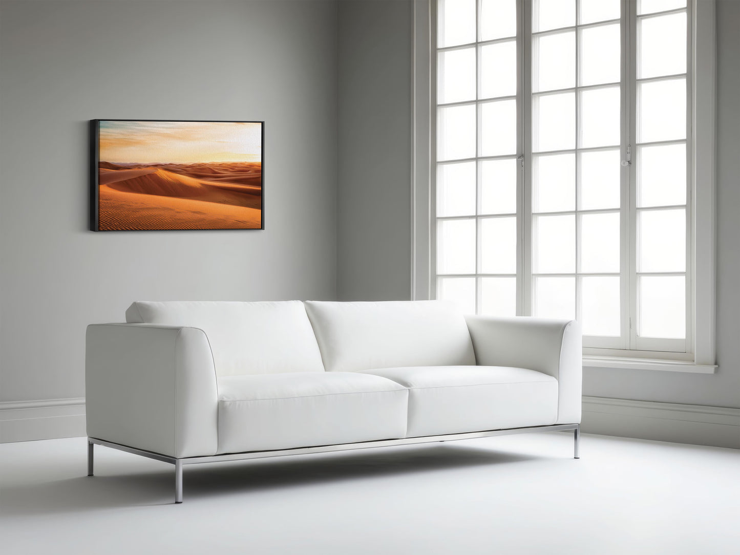 Desert Glow – Minimal Sunset Dune Art