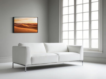 Desert Glow – Minimal Sunset Dune Art