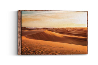 Desert Glow – Minimal Sunset Dune Art