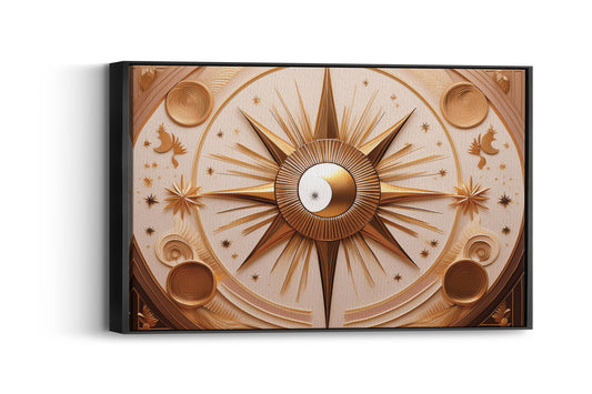 Celestial Soul – Boho Sun & Moon Wall Art