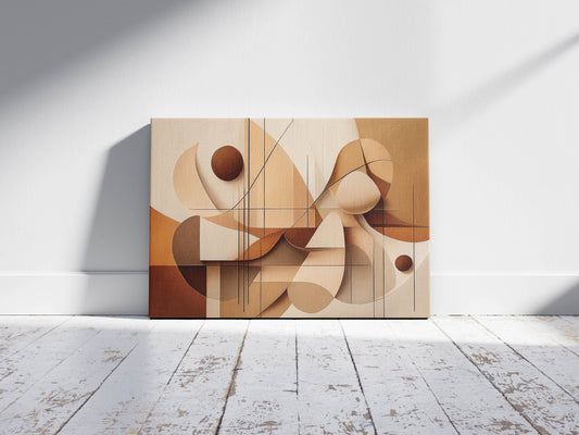 Earthy Tone Abstract - Canvas Art Print