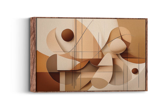 Earthy Tone Abstract - Canvas Art Print