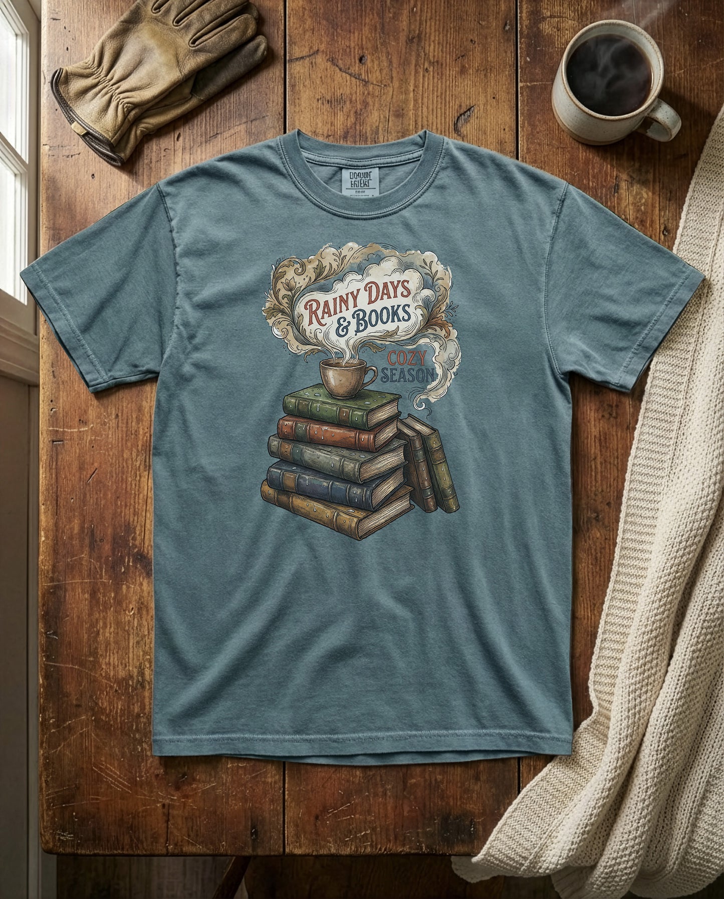 Rainy Read | Heavyweight Tee