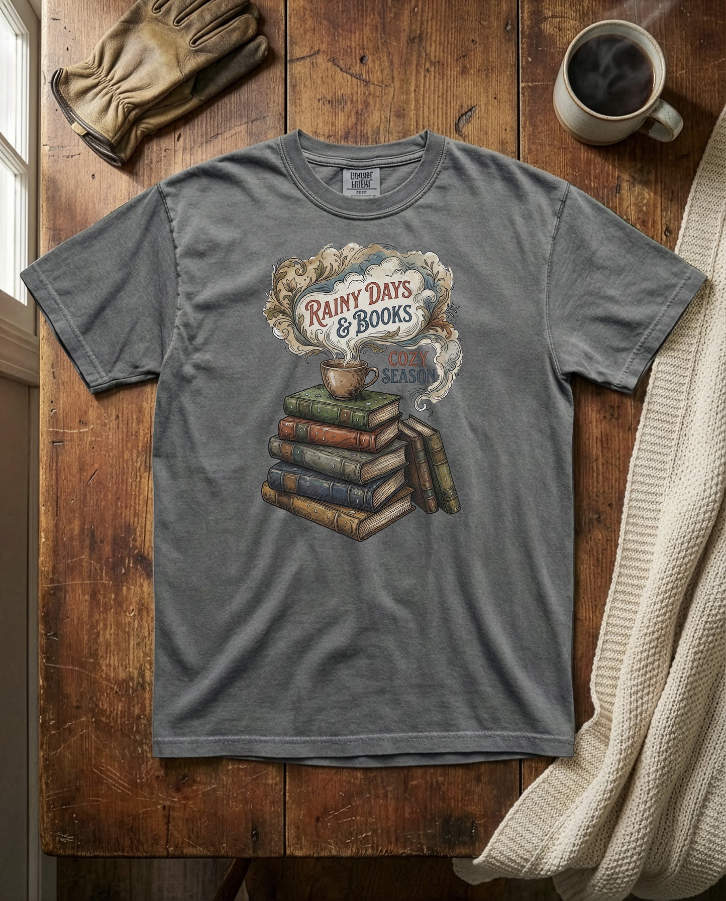 Rainy Read | Heavyweight Tee