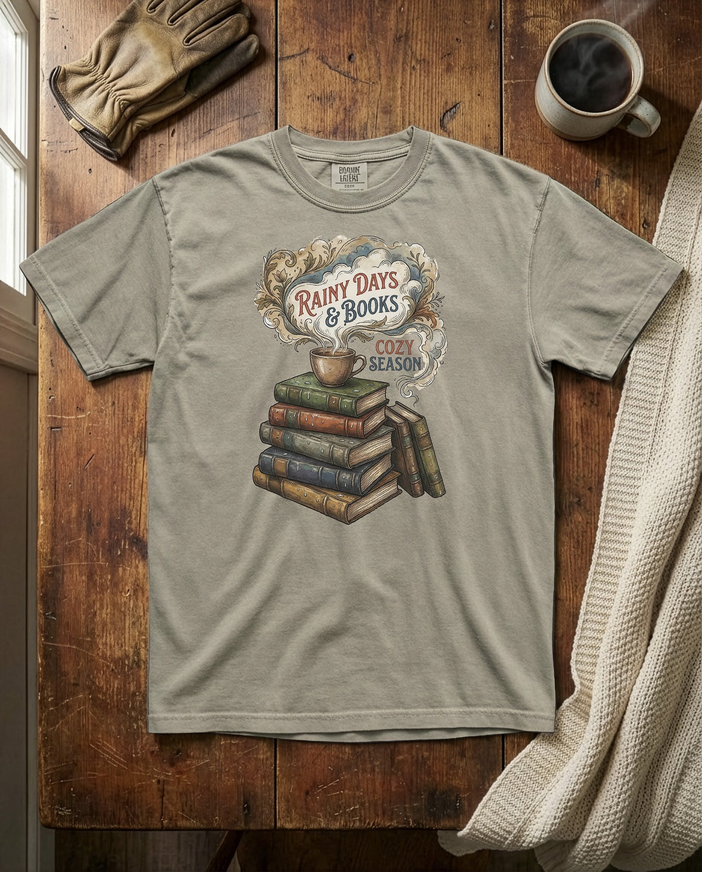 Rainy Read | Heavyweight Tee