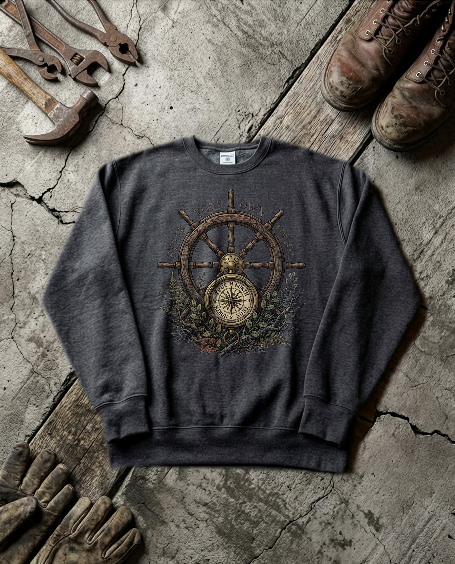 Compass Wheel | Standard Issue Crewneck