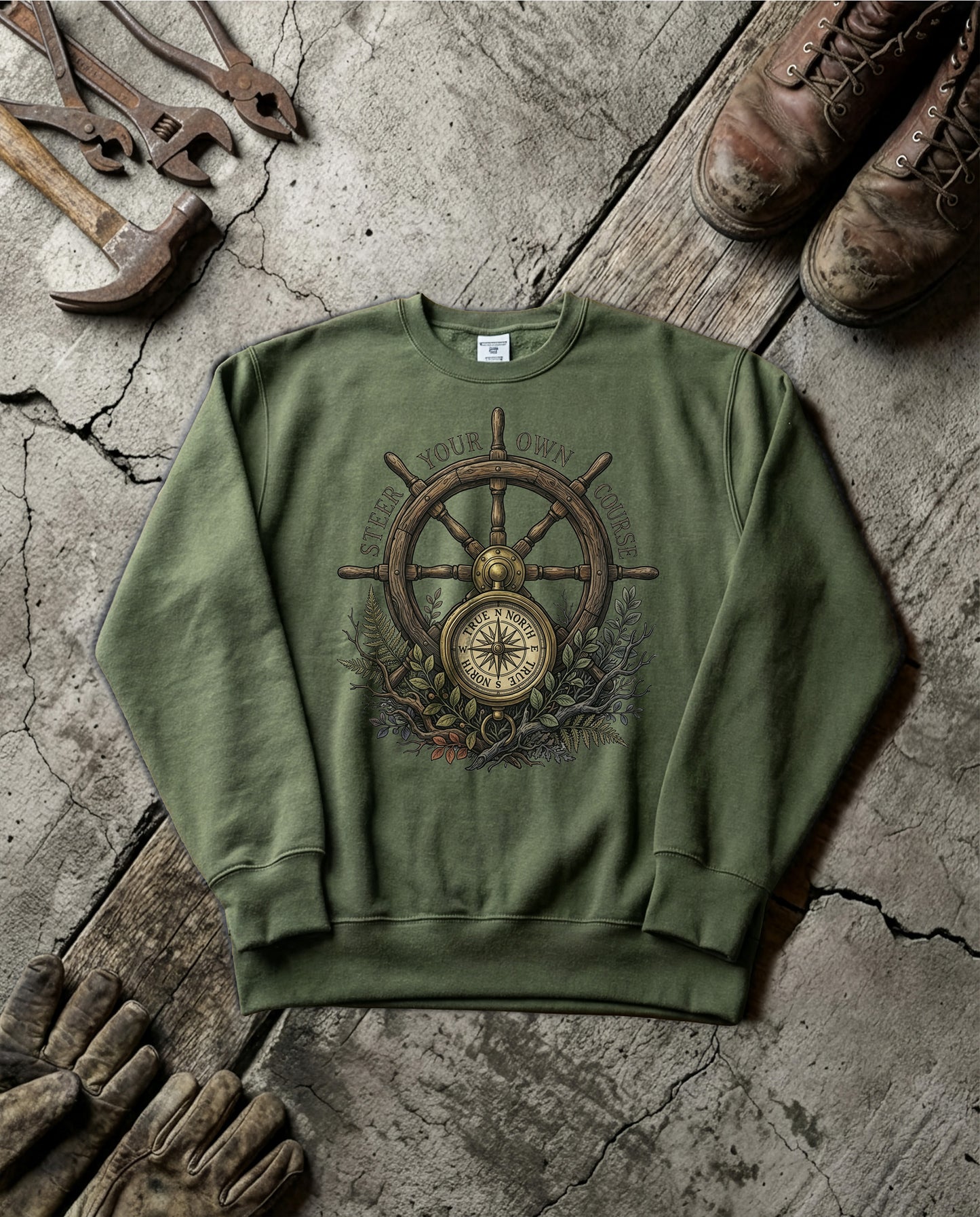 Compass Wheel | Standard Issue Crewneck