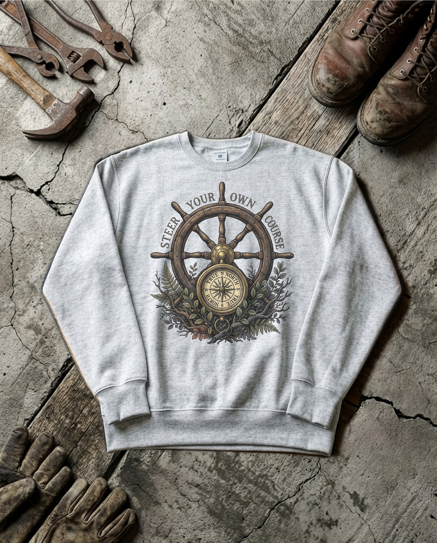 Compass Wheel | Standard Issue Crewneck