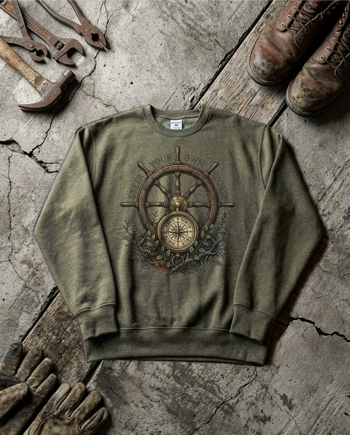 Compass Wheel | Standard Issue Crewneck