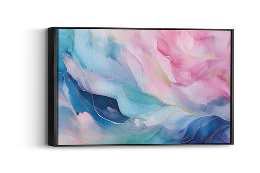 Serene Strokes:  Soft Pastel Art - Watercolor Wall Hanging