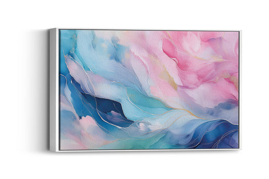 Serene Strokes:  Soft Pastel Art - Watercolor Wall Hanging