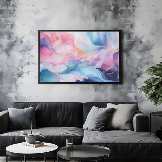Whispers of Color: Ethereal Watercolor Art - Pastel Color Print
