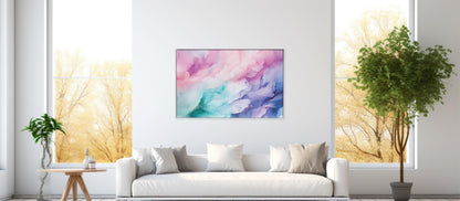 Ethereal Hues Studio : Pastel Watercolor Print - Abstract Home Decor