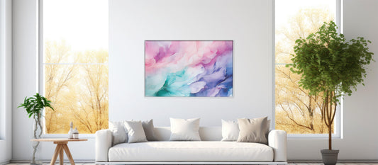 Ethereal Hues Studio : Pastel Watercolor Print - Abstract Home Decor