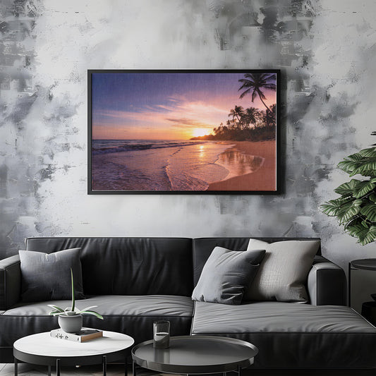 Palm Haze – Tropical Paradise Print