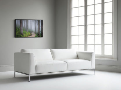 Ethereal Walk – Forest Fog Wall Art
