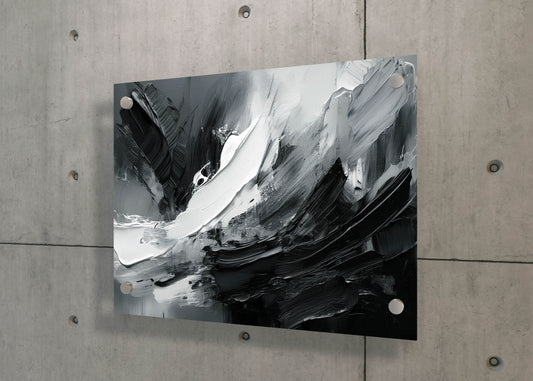 Raw Energy – Black & White Expressionist Art