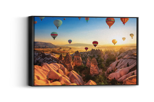 Skybound Color – Balloon Landscape Print