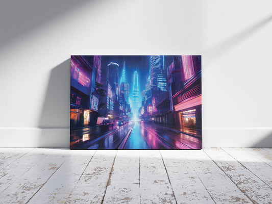 Electric Skyline – Modern City Decor