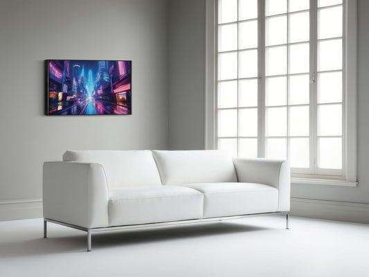 Electric Skyline – Modern City Decor