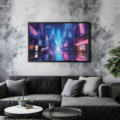 Electric Skyline – Modern City Decor