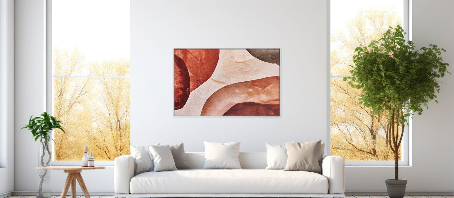 Earth & Flow – Boho Neutral Shapes Art
