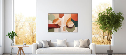 Soft Structure – Neutral Abstract Canvas