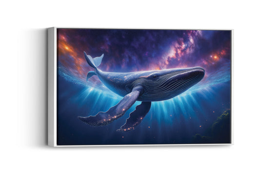Nebula Tides – Whale of the Stars: Cosmic Whale Art - Surreal Space Scene