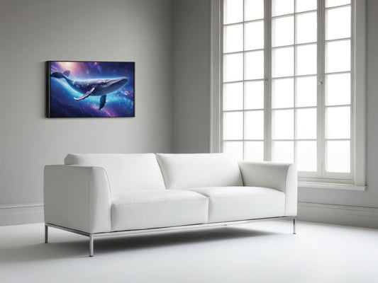 Stellar Drift – Galactic Leviathan: Cosmic Whale Art - Surreal Space Scene