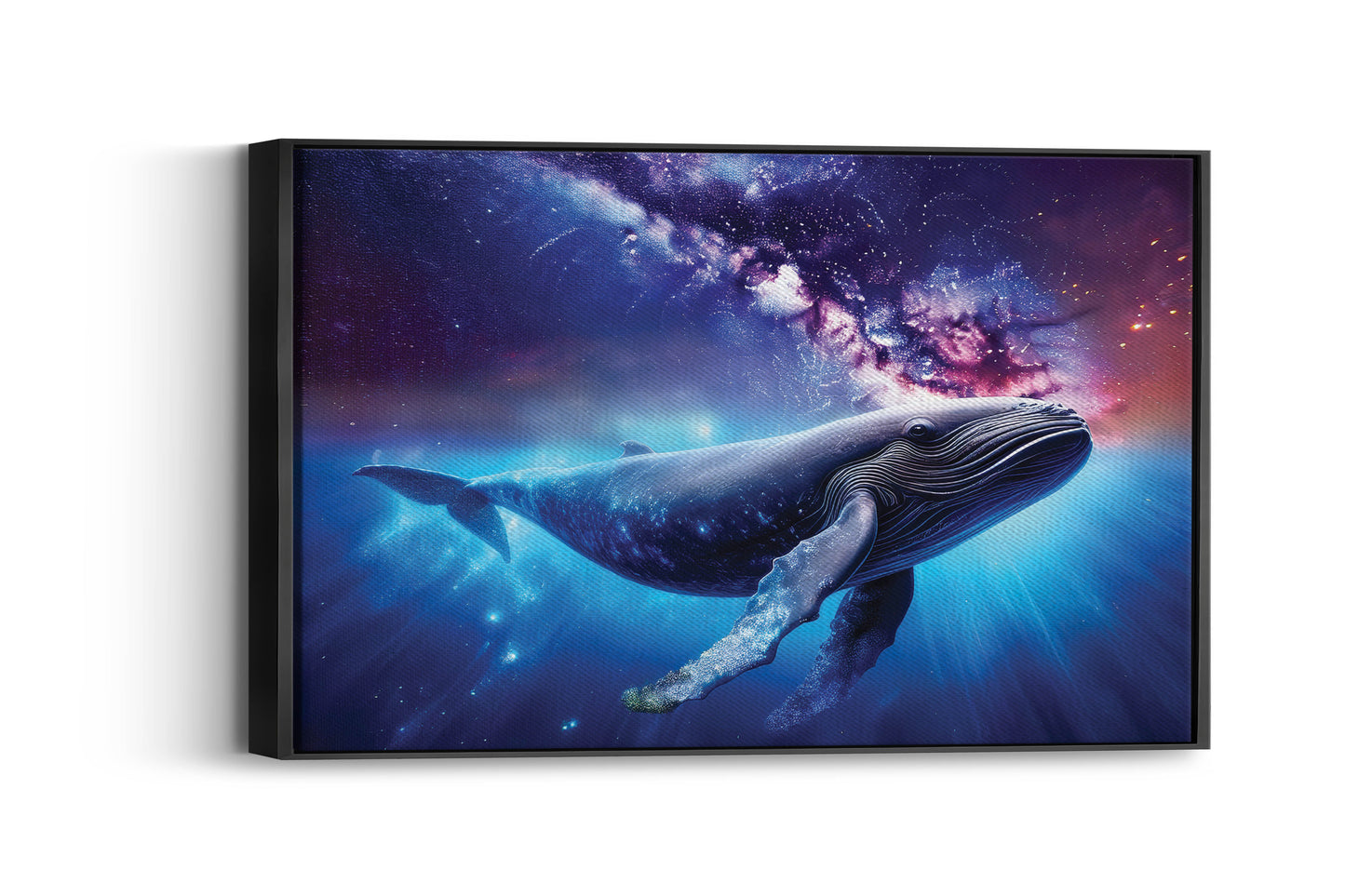 Celestial Voyager – The Space Whale: Cosmic Whale Art - Surreal Space Scene
