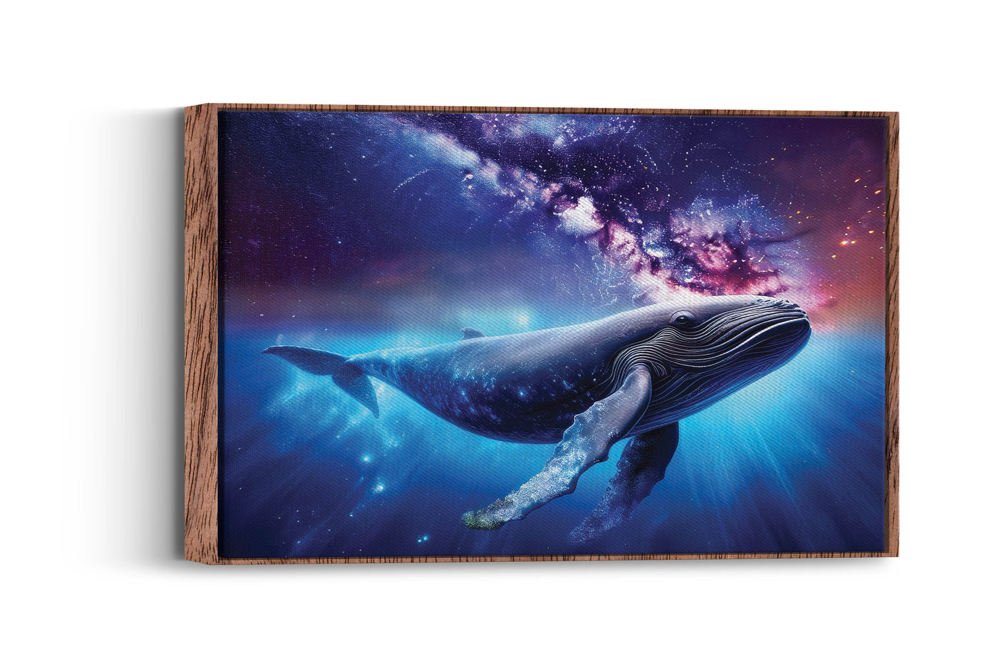 Celestial Voyager – The Space Whale: Cosmic Whale Art - Surreal Space Scene