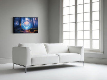 The Dimensional Passage: Dimensional Portal Art - Mystical Forest Scene