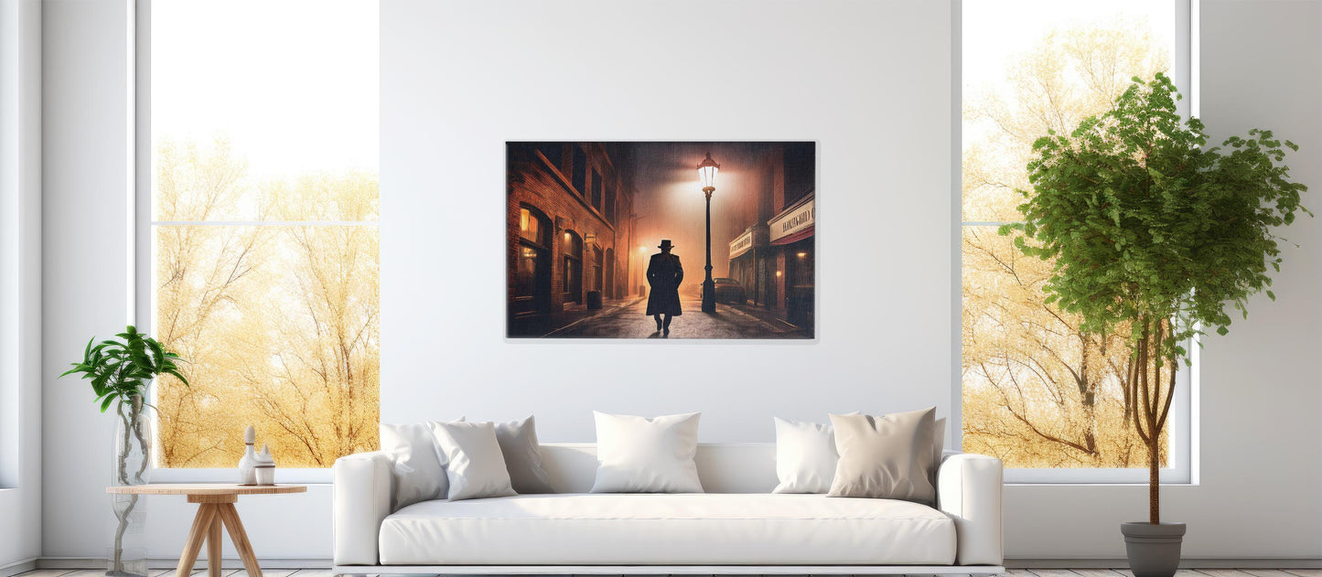 Noir Nights – A Vintage Mystery: Retro Movie Poster - Vintage Cinema Art