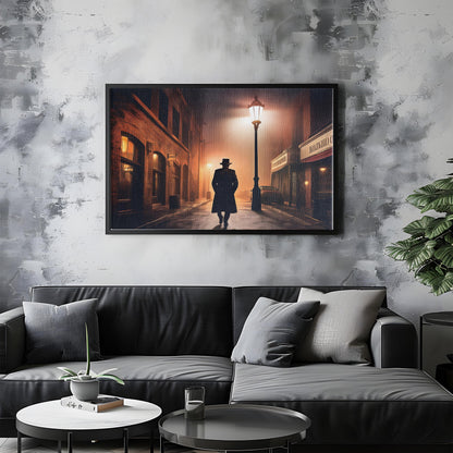 Noir Nights – A Vintage Mystery: Retro Movie Poster - Vintage Cinema Art