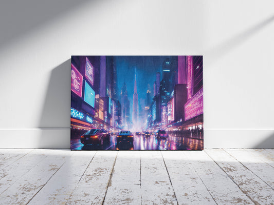 Raincode – Future Streets: Cyberpunk City Art - Futuristic Neon Decor